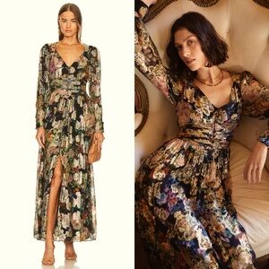 Hemant and Nandita Rafa maxi dress in black.